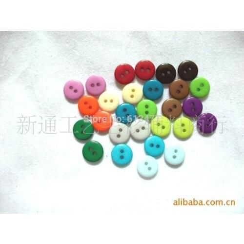 Random colorful buttons sewing painted buttons DIY clothing accessories for garment scrapbooking 500pcs/lots BT02