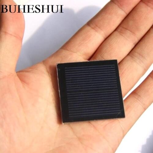 BUHESHUI 0.2W 1V Mini Solar Panel Cell Polycrystalline Solar Toy Panel DIY Solar Battey Charger For LED Light 40*40MM 100PCS