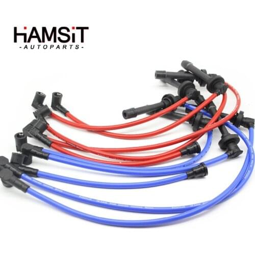 Hamsit Spark Plug Ignition Wire For 90-02 Honda Accord L4 LX DX EX Racing Triple-Core Dropshipping
