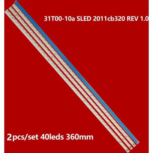 360mm LED Backlight Lamp strip 40 leds For H320EHLBA30 LE32A30 0090103082 STA315A05 31T00-10a 58.31t15.001