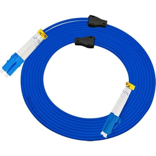 Indoor Armored 15Meters LC/PC-LC/PC,3.0mm,Singlemode 9/125,Duplex, LC/UPC OS1 OS2 Optical Fiber Patch Cord Cable,LC to LC