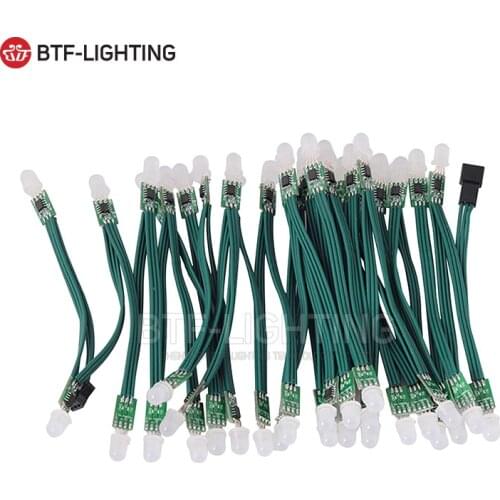 100pcs 12mm WS2811 IC Led pixel Module string Non-waterproof IP30 RGB Dream color Addressable DC5V input