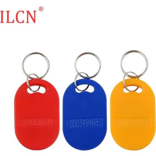 125khz ID Waterproof Ellipse Read Only Tag Token Keyfob RFID Proximity Access Control Key Ring EM4100 TK4100 Fast Shipping 100