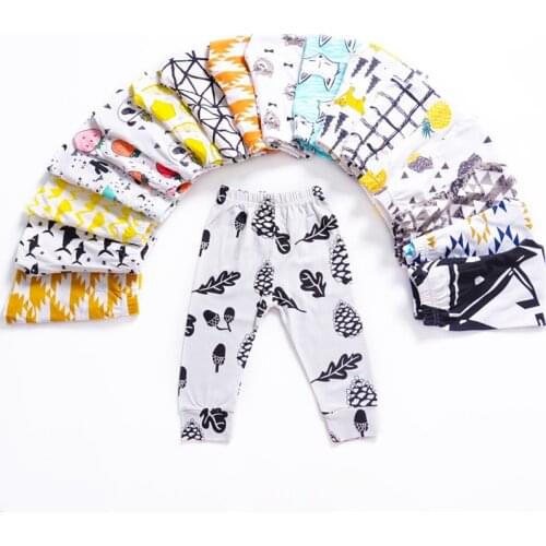 2021 Print Baby Girl Leggings Boys Harem Pants Spring Toddler Kids Cotton Stretchy Sportpants for Girls Trouser Autumn Pantyhose