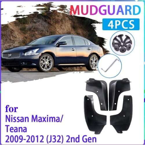 4 PCS Car Mud Flaps for Nissan Maxima Teana 2009~2012 J32 2010 2011 Mudguard Splash Guards Fender Mudflaps Auto Accessories