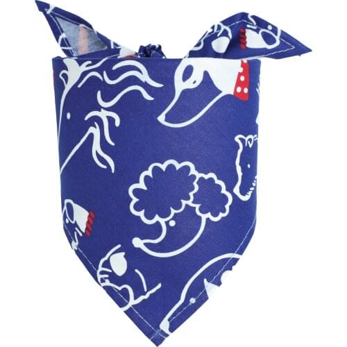 60pcs/lot 2021 New design Adjustable New Dog Puppy Pet bandanas Collar scarf handkercheifs 100%Cotton Pet tie size S M C929