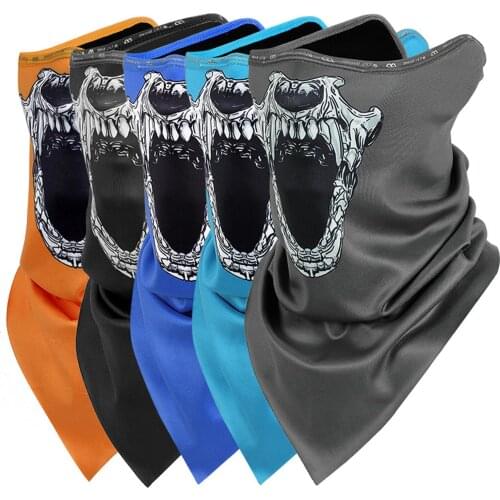3D Animal Polyester Bandana Magic Neckerchief Velvet Menwomen Scarf Snood Versatility Cycling Elastic Neck Gaiter for Riding