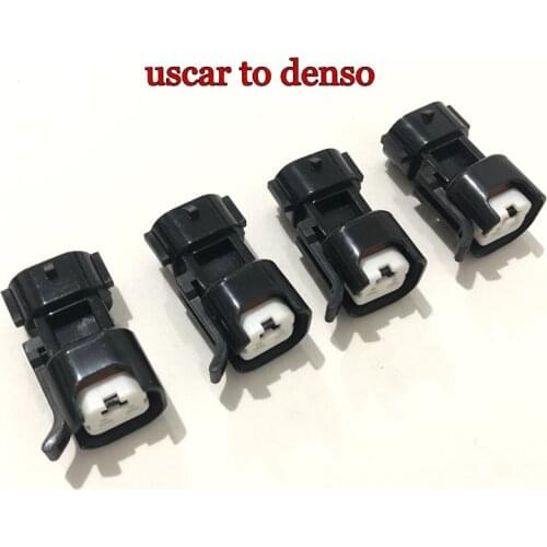 Free shipping 4pcs High quality Uscar to denso adpator connector ev14 to denso plugs clip