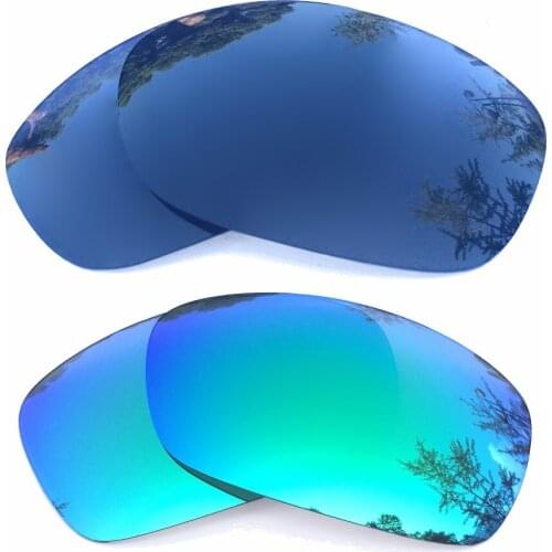 Black & Green Mirrored Polarized Replacement Lenses for Hijinx Frame 100% UVA & UVB