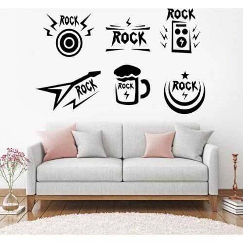 Night Club Decoration Musical Rock Music Notes Band Wall Art Mural Home Decor Music Studio Wallpaper DA30