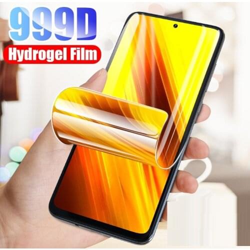 Hydrogel Film For Xiaomi Poco X3 M3 M2 F2 X2 Pro NFC 11 Lite 11i Film For Xiaomi Poco F3 X3 M3 Screen Protector Film