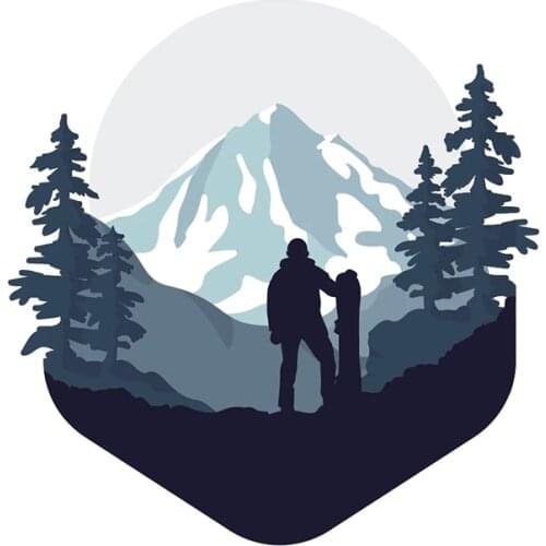 Interesting Snowboard Car Stickers Vinyl Car Wrap Decal Anime Motorcycle Decals Occlusion Scratch Decoration Apply To Car Window