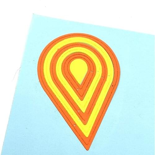 Julyarts Drop Shape Die Cut Natal For Stencil Handmade Paper Card Make Mould Model Craft Decor New Arrival 2021