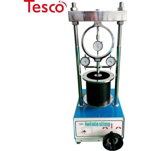 Lab cbr test field apparatus in soil