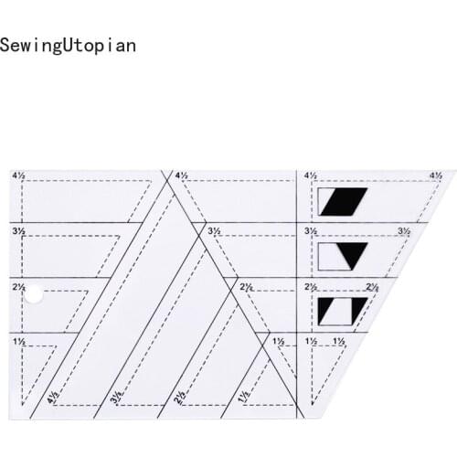Patchwork Ruler Acrylic Material Multifunction Quilting Rulers Shaped Patchwork Machine Sewing Ruler Tool