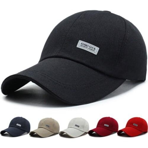 Fashion Women Autumn/Winter Solid Color Baseball Cap Men Canvas Golf Adjustable Peaked Caps Couple Outing Casual Wild Sun Hats