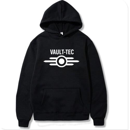 Vault Tec logo Gaming Video Game Fallout 2 3 4 Hoodies Tops Men classic Casual Apparel Fashion Sweatshirt Vault-Tec Fashion 0131