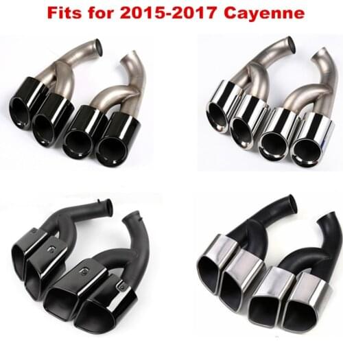 Exhaust Muffler tip tail pipe Exhaust tips for 2015-2017 958 Porsche Cayenne GTS car styling