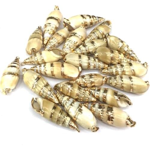 Wholesale Natural Shell Conch Pendants Charms for Making Bracelet DIY Necklace Accessories Jewelry Findings