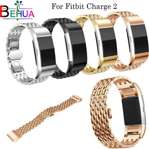 Stainless steel strap for Fitbit Charge 2 Replacement luxury quality Bracelet Band for Fitbit Charge2 smart watch Accessories