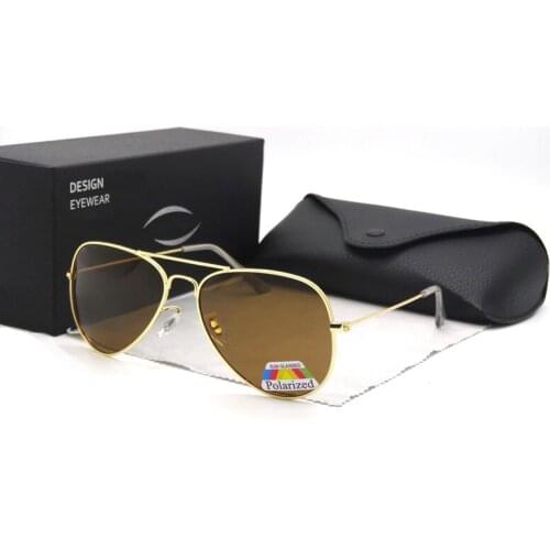 Brand sunglasses driving aviation polarized sunglasses for men night pilot glasses viaje para hombre anti-uv gafas De Sol