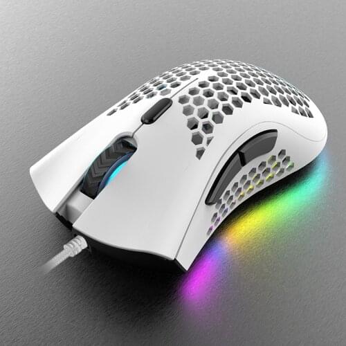 Hollow Lightweight RGB Wired Game Mouse Chicken Mouse Gaming Usb Computer Accessories