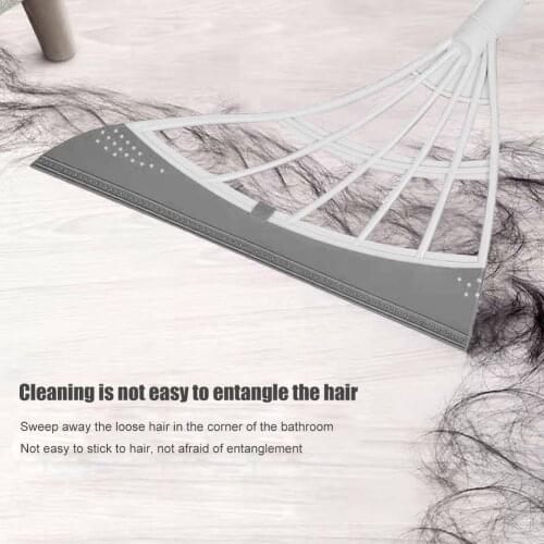 Magic Wiper Broom Wipe Squeeze Silicone Mop For Wash Floor Clean Tools Windows Scraper Pet Hair Non-Stick Sweeping Quick Dry