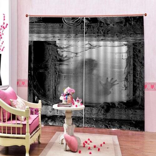Shower Curtain with Hooks Old Houses Facades Traditional Architecture decoration For Living room bedroom Blackout Drapes