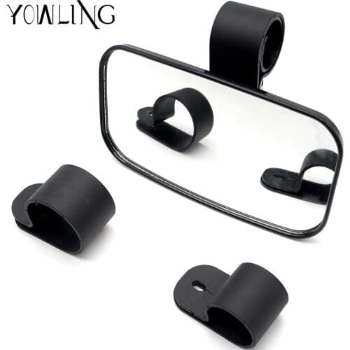 YOWLING Universal Clear Car Rear View Mirror Wide Angle Blind Spot Rearview Mirrors for UTV All terrain vehicle Flat View Mirror