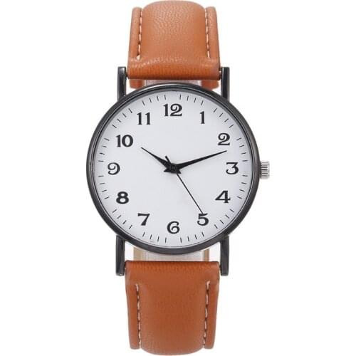 1pcs Fashion Geneva Watch Women Simple Analog Leather Quartz Wrist Watches Luxury Women Watch Clock