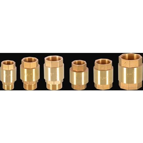 1pcs Brass 1/2" 3/4" 1" BSP Male / Female thread Vertical Lift Spring Check Valve One Way Non-Return Valve
