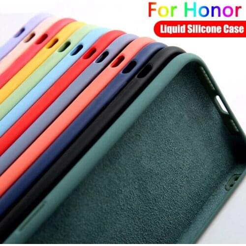 Phone Case for Coque Huawei Honor 10 20 30 Mate 20 P20 P30 Lite Pro 9A 9X 10i 20S 30S Y7A Y9S Liquid Silicone Back Cover Etui