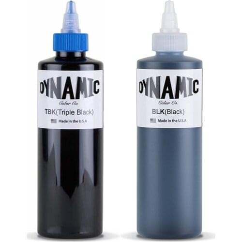 DYNAMIC Professional Black Tattoo Ink For Body Painting Art Natural Plant Micropigmentation Pigment Permanent Tattoo Ink BLK TBK