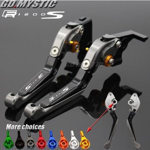 For BMW R1200S R 1200S R1200R 2006 2007 2008 Blue&Titanium CNC Adjustable Motorcycle Brake Clutch Levers