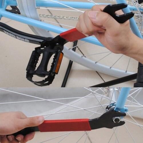 Mountain Bike Cycle Bicycle Pedal Key Wrench Spanner Bicycle Repair Tool Rear Axle Mechanic Hub Removal Wrench Tool