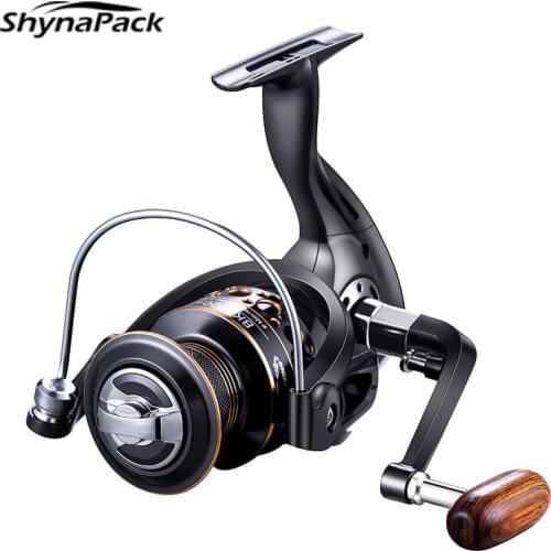 Spool Spinning Fishing Reel 5.2:1 Gear ratio 12+1BB Bearing 8KG Max Carbon Drag Metal coil High Speed Spinning reel sea Fishing