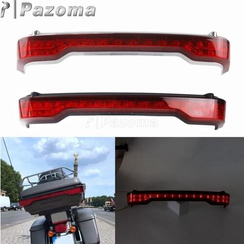 Red Motorcycle LED Tour Pack Brake Lamp Turn Signal Tail Light For Harley Road Glide FLHTCU FLHTK FLHTKL FLTRU FLHTCUTG 2014-18