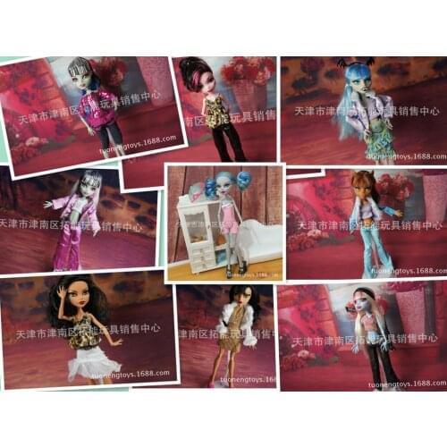 Genuine 10pcs / lot for monster hight dolls original clothes doll accessories