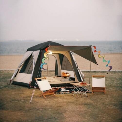 Romantic 3-4 People Use 320*240*160CM Automatic Tents Outdoor Camping Double-Layer Rainproof Sun-Proof Large Tienda De Campaña