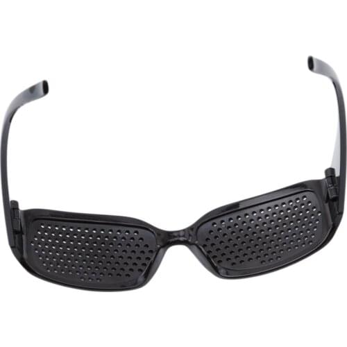 Pinhole Black Microhole Glasses Anti-Fatigue Glasses Goggles Cut Back Computer Radiation Cut Back Light Stimulation Glasses