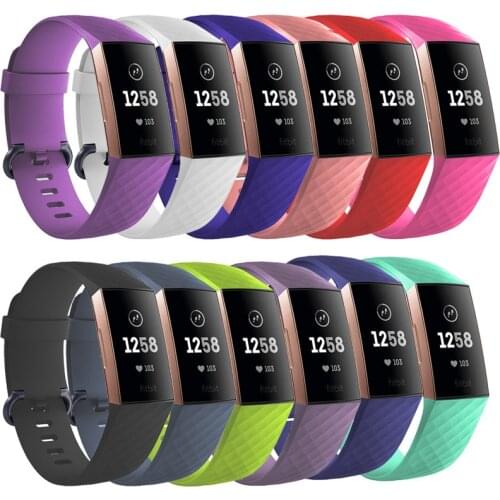 Strap for Fitbit Charge 3 4 Silica Strap Replacement Wrist Belt Sports Strap for Fitbit Smart Watch Band Accessories Strap