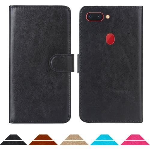 Luxury Wallet Case For OPPO R15 PU Leather Retro Flip Cover Magnetic Fashion Cases Strap