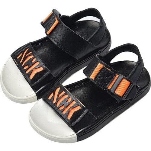 CMSOLO Sandals Shoes Classic Summer New Fashion Baby Girls Boys Sandals Shoes Bottom Soft Beach Single Flat Heels Soes Kids Shoe