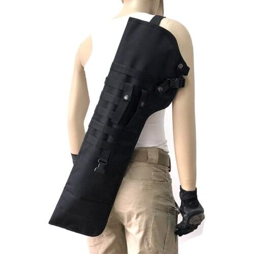 Tactical Rifle Shotgun Scabbard Holster Military Army Gun Bags Assault Shotgun Rifle Long Gun Knife Hunting Bag Army Pouch Case