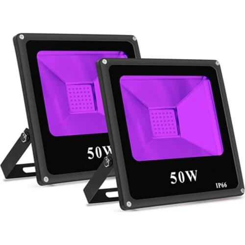 Ultra Violet LED Flood Light Stage Light 10W 20W 30W 50W Outdoor UV Black Light AC85-265V IP65 Waterproof for DJ Disco Party Bar