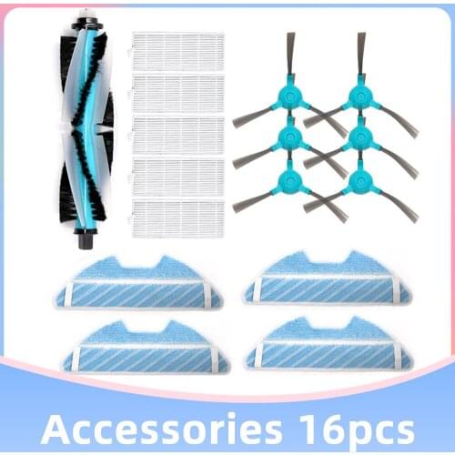 Roller Main Brush Mop Rag Side Brush Hepa Filter For Cecotec Conga 1290 1390 Robot vacuum Cleaner Replacement Spare Parts