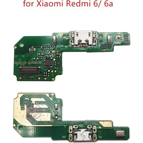 For Xiaomi Redmi 6/6a USB Charger Port Dock Connector PCB Board Ribbon Flex Cable Charging Port Component Replacement SpareParts