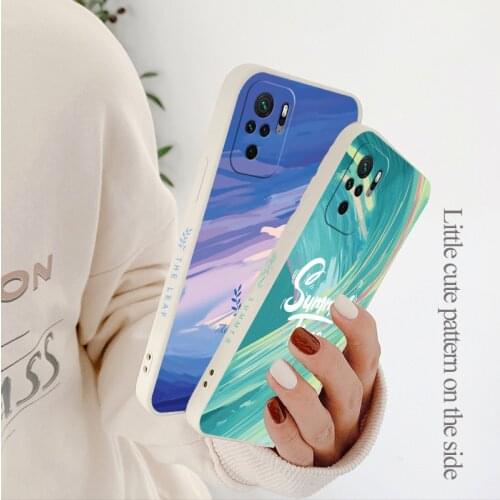 Ins Liquid Silicone Case For Xiaomi Redmi Note 10 9 8 7 Pro MAX Camera Protective Soft Phone Back Cover On Redmi 9 K40 K30 Pro