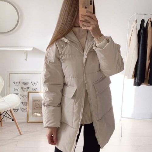 Broken Code Clearance Network Kapok Yi Female Long Mian Bao Fu 2020 Winter Cotton Loose Coat