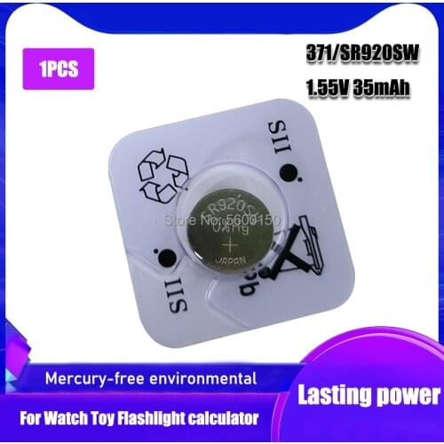 1PC FOR SEIZAIKEN AG6 371 SR920SW LR920 171 370 371 L921 LR69 SR920 SR69 1.55V Button Cell watch Coin Silver Oxide Battery